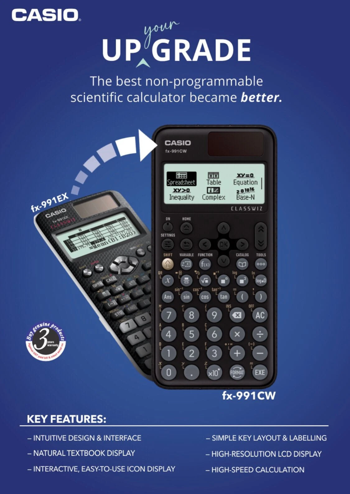 Casio FX-991CW Advanced Scientific Calculator - Image 2